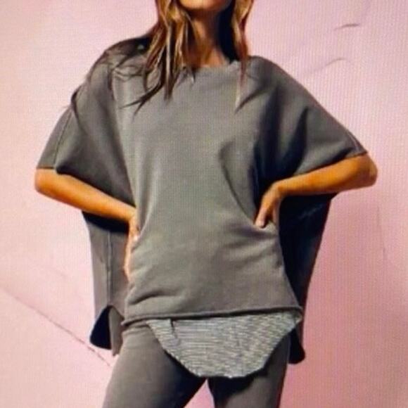 Frank & Eileen Original Olive Capelet In Elephant Grey One Size - Picture 2 of 6